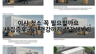 이사 청소, 꼭 필요할까요? 새집증후군과 건강까지 생각해봐요!