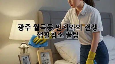 광주 월곡동 먼지와의 전쟁! 생활청소 꿀팁